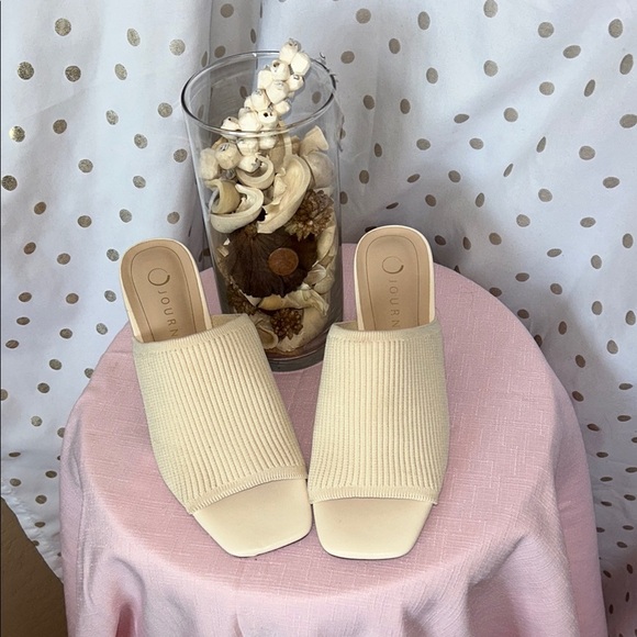 Journee Collection Women's Beige Mules - Picture 1 of 12